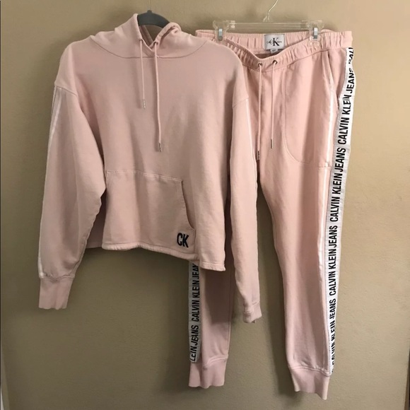 calvin klein jogger suit